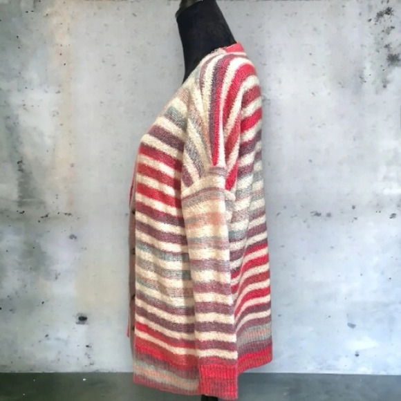 Torrid size 0 multi colored striped cardigan - Picture 2 of 7